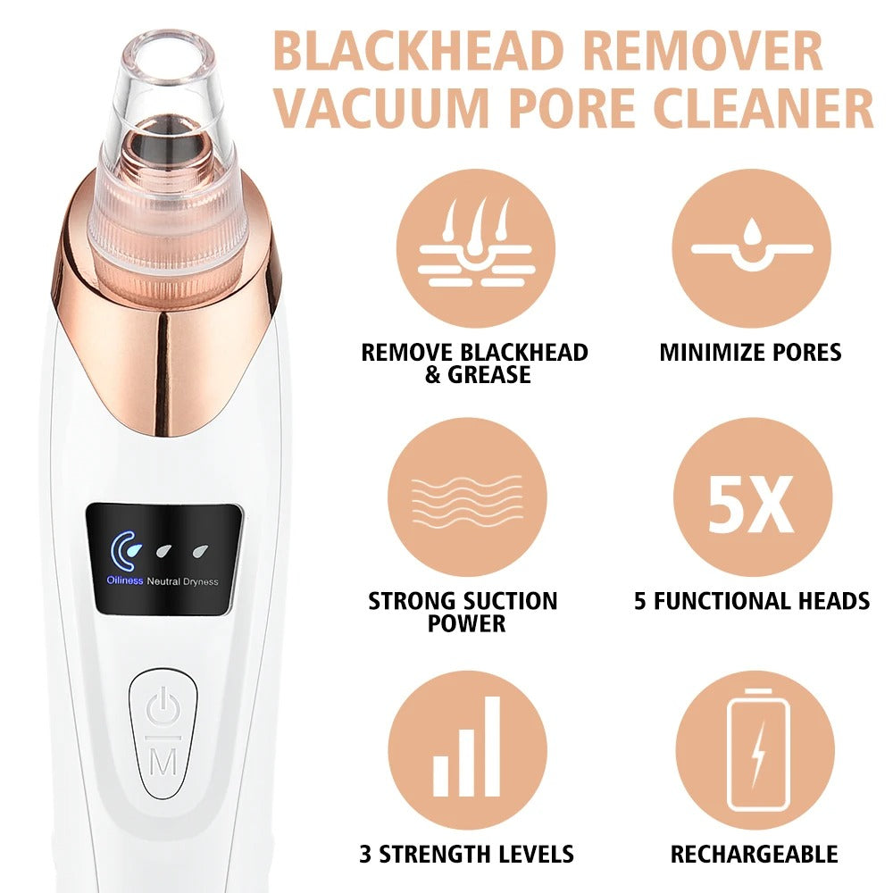 Blackhead Remover & Pore Cleanser Kit with Facial Vacuum